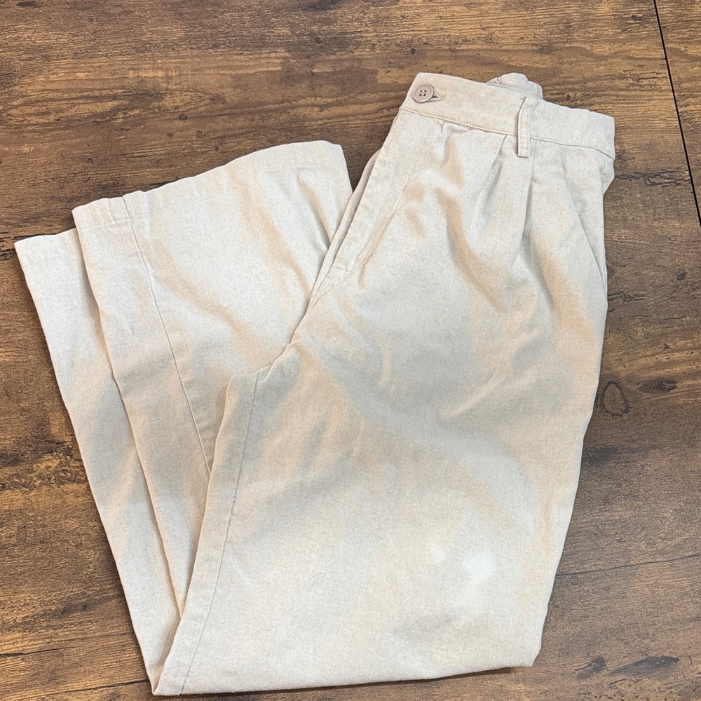 Cider Women's Cream Straight Leg Pants